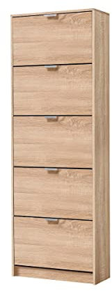 MerkaHome - Zapatero 5 Puertas abatibles Roble Sonoma 67 cm Tina