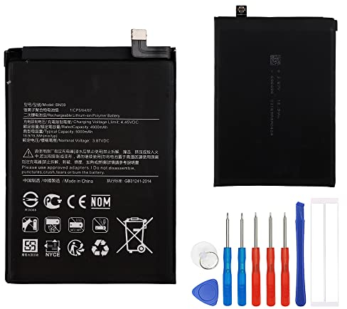 E-yiiviil Batería de Repuesto BN59 Compatible con Xiaomi Redmi Note 10S con Kit de Herramientas de reparación