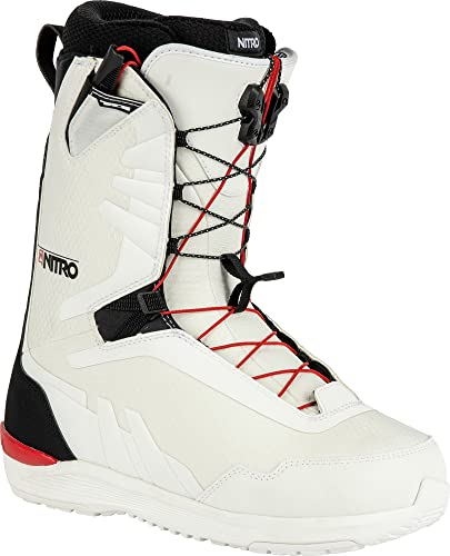 ATOMIC Herren Nitro Snowboards Discover TLS '23 All Mountain Freeride Freestyle Schnellschnürsystem Boot Snowboardboot, White-Black, MP 28,5 // EU 43 1/3 // US 10,5
