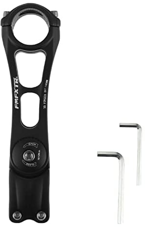 Vorbau Fahrrad Lenkervorbau 31,8mm Mountainbike Vorbau ±85° Verstellbar Fahrradlenker Rennrad Ahead Vorbau Erhöhung 90/110/145mm Fahrradvorbauten für Fahrrad, Rennrad, MTB, BMX, Radfahren, Schwarz