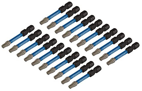 Draper 05699 TX-Star Impact Screwdriver Bits, T25 x 50mm (Pack of 20)