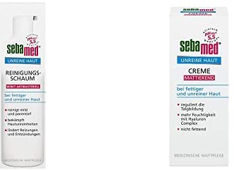 Vorteilspack: SEBAMED Unreine Haut Reinigungsschaum/SEBAMED Unreine Haut Mattierende Creme