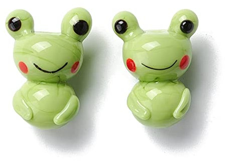 Boutigem Cuentas de murano hechas a mano, bonitas cuentas de animales para hacer joyas, pulseras, collares, aretes, accesorios de decoración, regalos, Vidrio