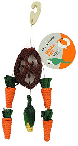 CLASSIC Little Friends Carrot & Corn Loofah Nibbler Hanger - 340mm