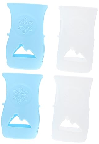 Toyvian 4Pcs Baby Bottle Cover Porte- Biberon En Silicone Bébé Fournitures D'Alimentation Bébé Biberon Manches Mini Housse De Protection Couvre-Bouteilles De