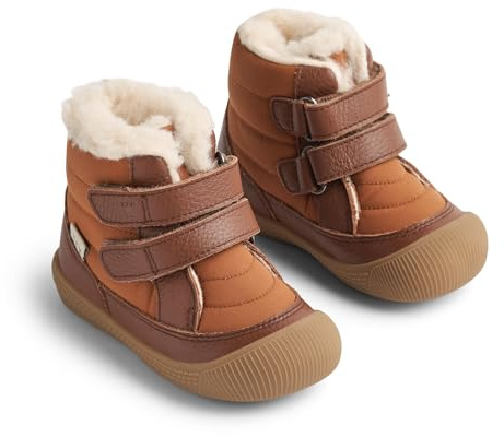 Wheat Kinderschuhe Lauflern-Stiefel Daxi Wolle Tex Baby Kleinkind Größen Unisex Jungen und Mädchen 50% Leder,50% Textil Atmungsaktiv, Wasserdicht