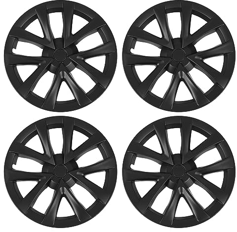 4Pcs Radkappen Radabdeckungen, 18in Model S Plaid Style Voller Schutz Starke Struktur Radfelgenabdeckungen, Ersatz für 2017 bis 2023
