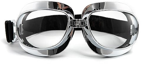 APEBAZY Motorradbrille Sport Vintage Outdoor Brille Aviator Pilot Style Cruiser Scooter Goggle für Männer, Frauen, Erwachsene, Jugendliche