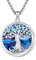 Eusense Baum des Lebens Halskette 925 Sterling Silber Abalone Shell Baum des Lebens Anhänger Baum Kette Familie Schmuck Geschenk für Frauen Mädchen
