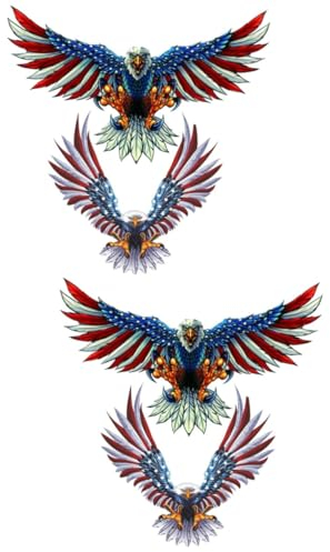 CALLARON 4 Stück American Eagle-aufkleber Autozubehör Für Autos Aufkleber Für Motorradhelme Motorradzubehör Usa-flaggen Auto Zubehör Lkw Vereinigte Staaten Das Haustier Persönlichkeit