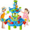 Ci Vetch Kinder Wassertisch für Kleinkinder 3-5, 2-Tier Wassertisch Outdoor Spielzeug für Kleinkinder Jungen Mädchen, Wasser Sand Aktivität Tische Sommer Spielzeug für Kinder Alter 3-5