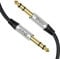 DTECH Electric Guitar Cable TRS 1/4 Instrument Cord Aux Balanced Stereo Jack Quarter Inch 6.35mm for Speakers Amplifier Bass AMP Studio Audio Monitor Mixer (1.0M)
