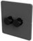 SAMOTECH Zigbee Dimmer Switch No neutral wire required, compatible with Philips Hue, Home Assistant - Grey/Black 2-Gang Zigbee Dimmer