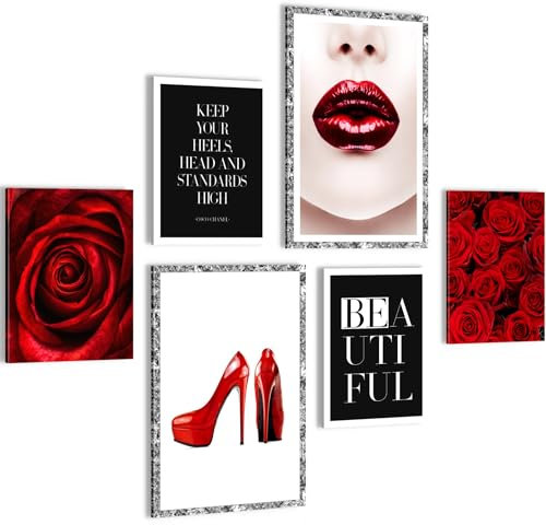 Novart Tableaux - PRÊT À ÊTRE ACCROCHÉ - Tableau decoration murale - Fashion Salon Fille Adolescents - N019067a