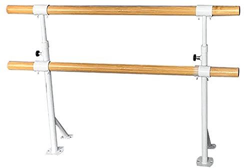 Doppelte Ballettstange, wandmontierte Ballettstangen mit Massivholzlenker, verstellbare Reckstange für Tanzschulen, Ausbildungseinrichtungen (A 100CM) (A 100CM) (A 100CM) (A 150CM)