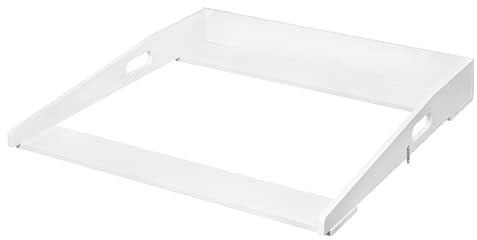 WOLTU Wickelaufsatz universal, Wickeltischaufsatz für Kommode mit Tiefe 47–51 cm und Breite ab 70 cm, mit Seitenwänden, 70 x 10 x 75 cm, Weiß