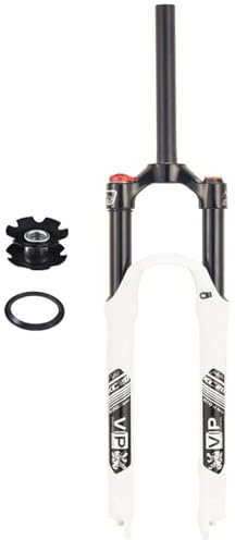 26 27,5 29 Forcella Anteriore pneumatica per Mountain Bike con Controllo Manuale Forcella Ammortizzata per Bicicletta da Ciclismo Forcella per Bici Dritta 1-1/8 Corsa 120 mm 9 mm Sgancio rapido
