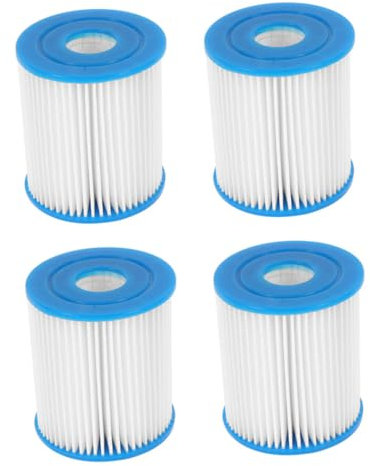 KITANDOVE Pièces De Rechange pour Filtre De Piscine 4 Filtres en Plastique Faciles à Nettoyer 8,7 Cm x 7,8 Cm Compatibles avec Les Pompes De Piscine