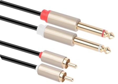 Kabel 3,5 Zu Dual 6,5 Handy Elektronische Klavier Verstärker Ein Punkt Zwei Große Zwei-core 6,35mm (300cm)