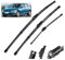 SureMaker Scheibenwischerarm und Wischblätter Compatible für VW Golf MK 7 2012-2020 Ersatz-Set für Autos
