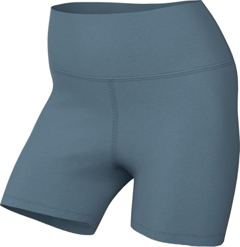 Nike One Bike Shorts Mit Hohem Bund Für Damen (Ca. 12,5 cm), Smokey Blue/Black, FN3211-008, S