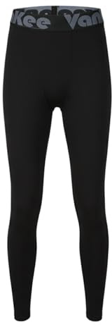 VanKee Pantalones de Compresión para Niños Transpirable Secado Rápido Leggings Ligero Elasticidad Tights Sport Pantalones de Entrenamiento Correr Juvenil Debajo para Ciclismo Baloncesto