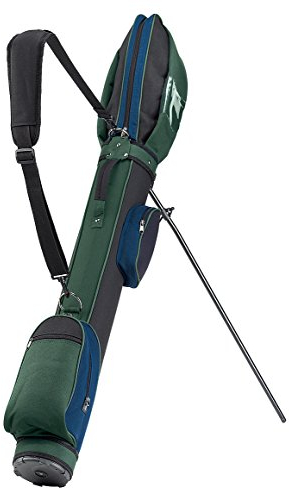 Golfas Exclusiv Stand- und Tragebag TRI-Color Royal Blau/Opalgrün/Schwarz mit automatischen Klappfüssen, Tragegurt und gepolstertem Kopfteil