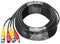12V DC/BNC Videokabel Stromkabel Kabel Überwachungskamera 5,5mm Hohlstecker (BNC/DC Verlängerung, 15m)