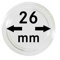 LINDNER Das Original Capsules Monnaies Ø intérieur 26 mm, Paquet de 100, par ex. pour Monnaies 2 Euro