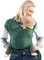Boba Baby Tragetuch Neugeborene - Elastisches Babytragetuch und Stilltuch für Unterwegs - Einfach zu binden - Babytrage Neugeborene ab Geburt bis 16kg (Serenity Organic Rainforest)