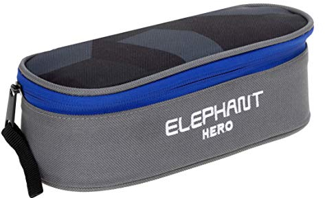 Elephant Mäppchen Jungen Mädchen Federtasche Box Hero Signature Pennal 12773 (Cyber Camo Blau (Schwarz/Blau))
