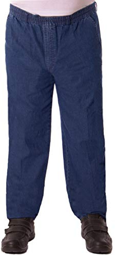 Eitex Herren Jeans Stretch Schlupfhose Schlupfjeans mit Cargo-Taschen