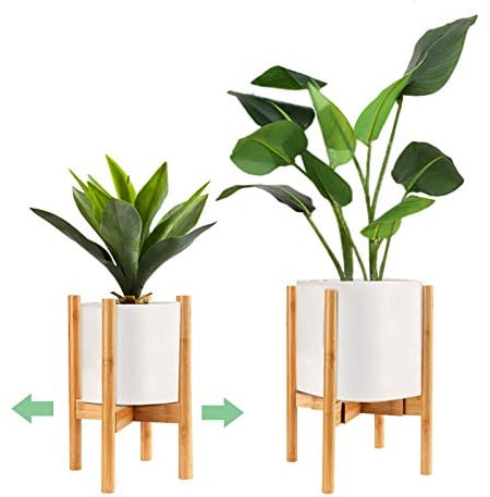 Surplex Soporte para Plantas Ajustable,Soporte de Plantas Expandible Retro Soporte para Exhibición de Macetas, Moderno Soporte para Macetas de Flores para Interior y Exterior