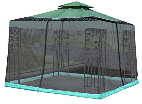 N/T Mückennetz für Sonnenschirm - Insektenschutz Mückennetz für den Gartenschirm - UV-beständige Moskitonetz für Outdoor Yard - 304,8 - 335,3 cm