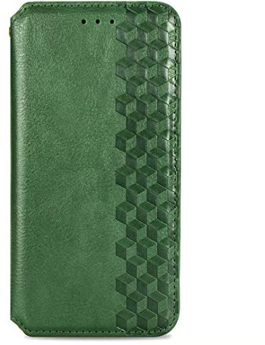 JIAFEI Hülle für Google Pixel 4a, PU Leder Flip Brieftasche Case Handyhülle, mit Kartenfach Stand und Magnet Funktion Handy Schutzhülle, Grün