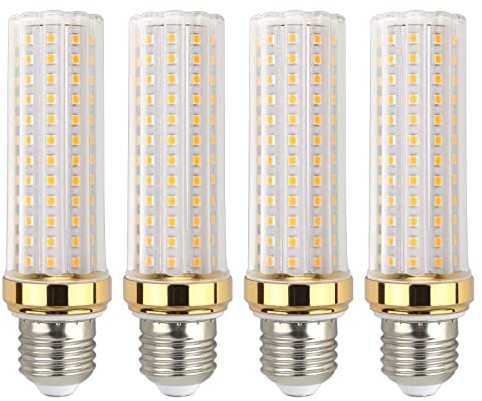 Akynite Bombilla LED E27 20W Blanco Frío 6000K, 2000lm, E27 150W Halógena Equivalente, CA 230V, no regulable, Bombillas LED Maíz Casquillo E27 Fria para Garaje/Studio, pack de 4