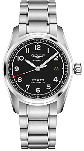 Longines Spirit Automatik Chronometer schwarzes Zifferblatt Herrenuhr L3.811.4.53.6, Modern
