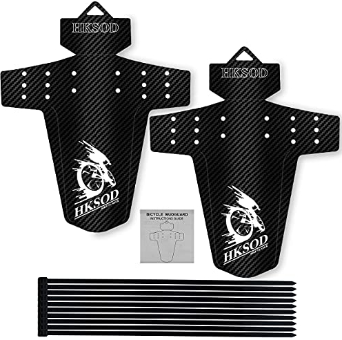 hksod Fahrrad Schutzbleche 2 Stücke MTB Mudguard Fox 26 650B 27,5 29 MTB Schutzblech mit 10 Kabelbinder Spritzschutz
