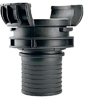 Demi raccord symétrique Guillemin, pompier, à douille annelée réduite - polypropylène - DN 40 x 40mm