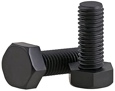Schwarze Nylon-Sechskantschraube, Als Show, M6x15,20pcs.