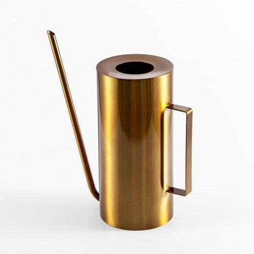 Umerk Gießkannen, schwarz, großes Fassungsvermögen, kreativer Rosen-Pflanzen-Irrigator, Gewächshaus, 1500 ml, Gießkessel, Retro, zylindrisch, lange Öffnung, Sprinklingtopf