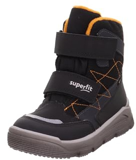 Superfit Mars warm gefütterte Gore-Tex Schneestiefel, SCHWARZ/ORANGE 0000, 35 EU