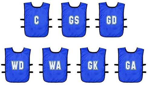 Precision (Pack of 7) Mesh Netball Training Bibs (Infants, Kids)