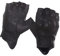 Harssidanzar Fingerlose Motorradhandschuhe für Damen, harter Knöchelschutz Reiten Fahren Biker Racing MotorradhandschuhTouchscreen KL022EU,Schwarz,Größe M