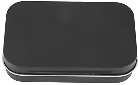 Peukerty 95 x 60 x 21 mm, schwarze Metallbox mit kleiner Box