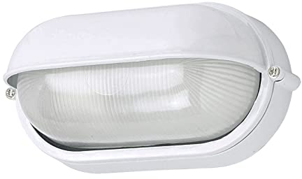 Kellerlampe IP54 | für E27-Fassung | Kellerleuchte Garagenleuchte aus Aluminium und Glas