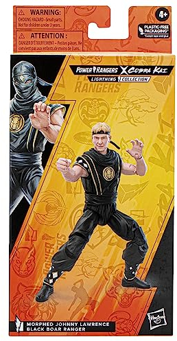 Hasbro Power Rangers x Cobra Kai Lightning Collection Figur Morphed Johnny Lawrence Black Boar Ranger 15 cm