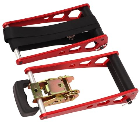banapoy Tragbare Bogenpresse Im Ratschenstil mit Compoundbogenpresse aus Aluminiumlegierung, Saitenwechsler, Einstellwerkzeuge für Tuning, Jagd und Schießen (Rot)