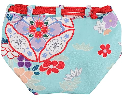 VALICLUD Handtasche Im Japanischen Stil Handtasche Mit Kordelzug Japanische Kordelzugbeutel Japanische Geschenke Handytasche Mit Kordelzug Japanisches Dekor Geldbörse Kleider Schmuck Stoff