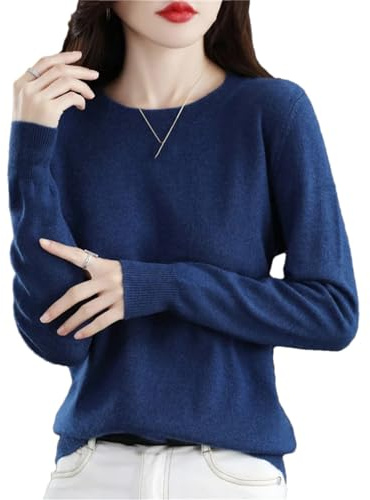 Herbst Winter 100% Merinowolle Pullover Damen Stricken Kaschmir Pullover Basic V-Ausschnitt Chic Warm Tops